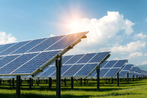 Solar panel, photovoltaic, alternative electricity source - concept of sustainable resources