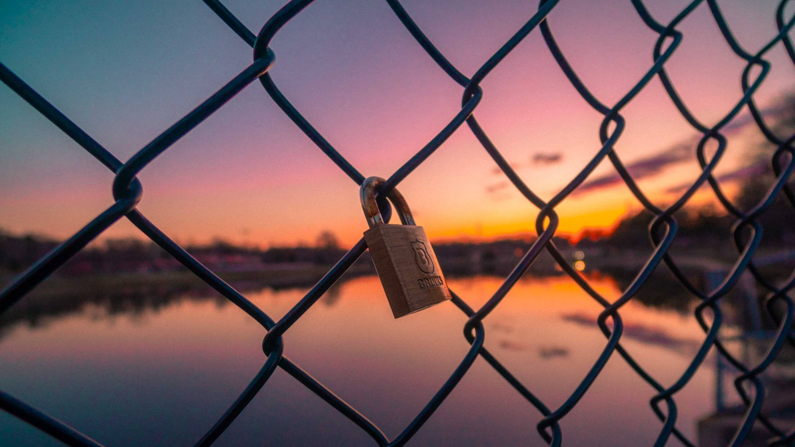 Lock on fence